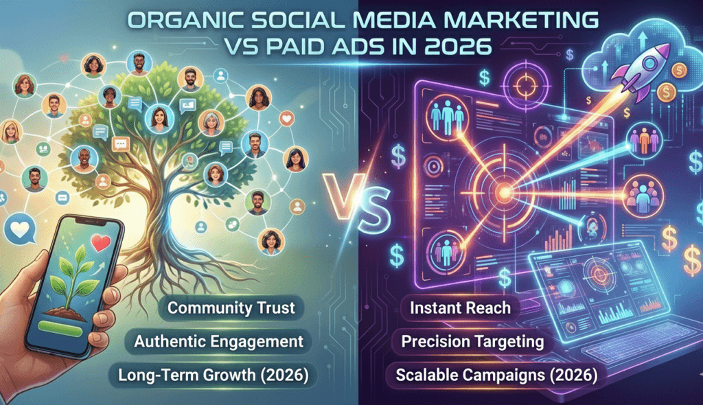 Organic Social Media Marketing vs Paid Ads